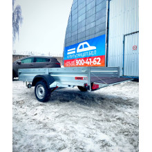 Автомобильный самосвальный оцинкованный прицеп Норд "PREMIUM" размер 2.7х1.5м. Борт 315мм