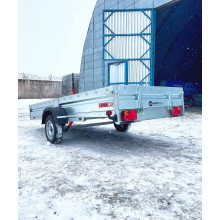 Автомобильный самосвальный оцинкованный прицеп Норд "PREMIUM" размер 3.5х1.5м. Борт 315мм