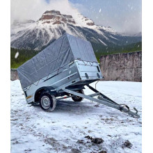 Автомобильный самосвальный оцинкованный прицеп Партнёр "BUSINESS" размер 2.0х1.3м. высокий Борт 500 мм