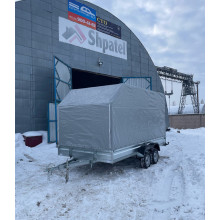 Автомобильный самосвальный оцинкованный прицеп Норд "PREMIUM" размер 4.0х2.0м. Борт 315мм ДВУХОСНЫЙ