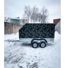 Автомобильный самосвальный оцинкованный прицеп Партнёр "BUSINESS" размер 3.0х1.5м. Борт 315мм ДВУХОСНЫЙ