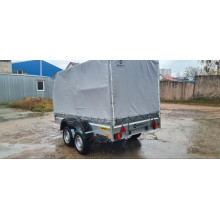 Автомобильный самосвальный оцинкованный прицеп Партнёр "BUSINESS" размер 3.5х1.5м. Борт 315мм ДВУХОСНЫЙ 